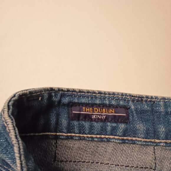 Vigoss Studio Jeans Size 27/4 The Dublin Skinny Low Rise Medium Wash - Picture 6 of 11